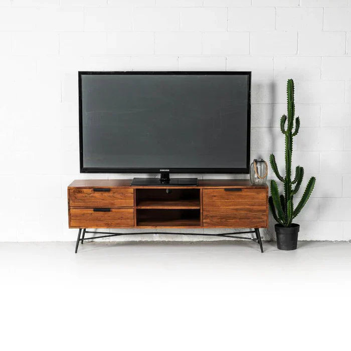 Wood Silo Acacia TV Unit