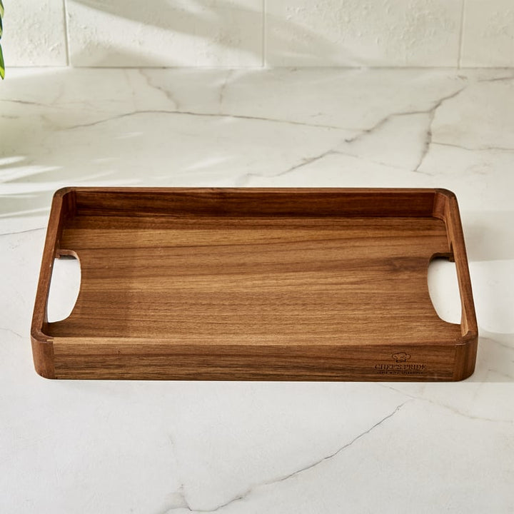 Chefs Pride Marion Acacia Wood Serving Tray