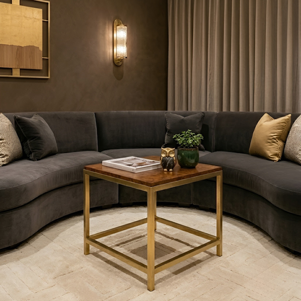 Rectangle Gold Coffee Table