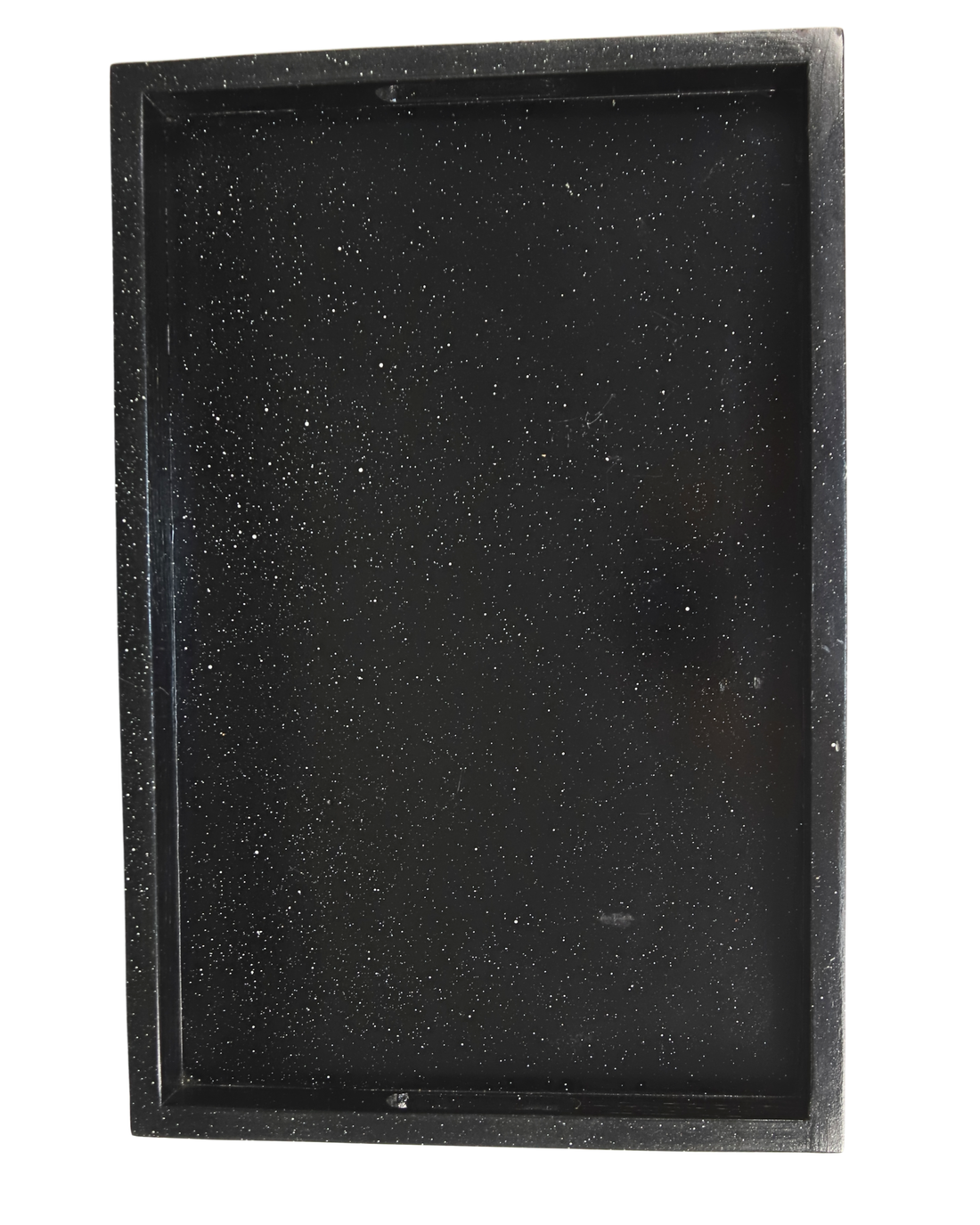 Set of 3 Black Rectangular Wooden Serving Platters