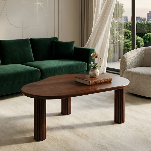 Contemporary Solid Wood Coffee Table