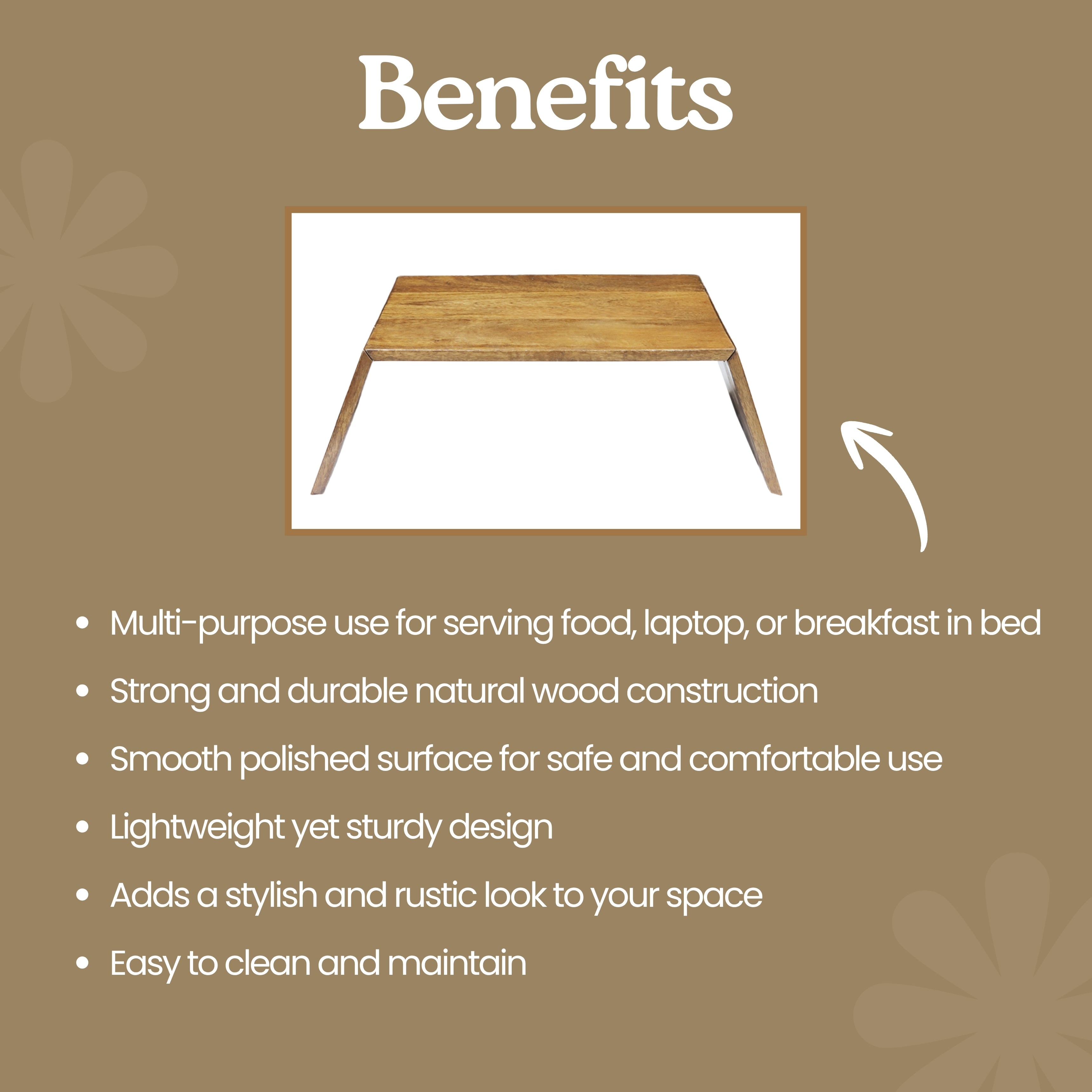 Takai Foldable Wooden Breakfast Table
