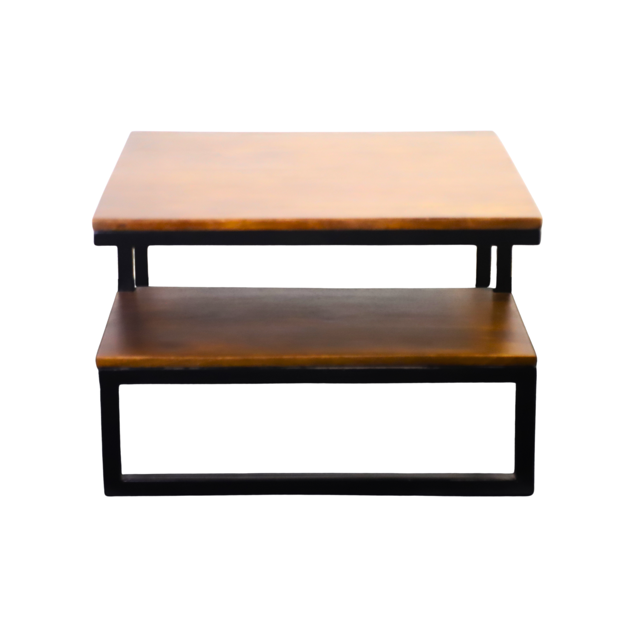 Modern Industrial Two-Tier Coffee Table
