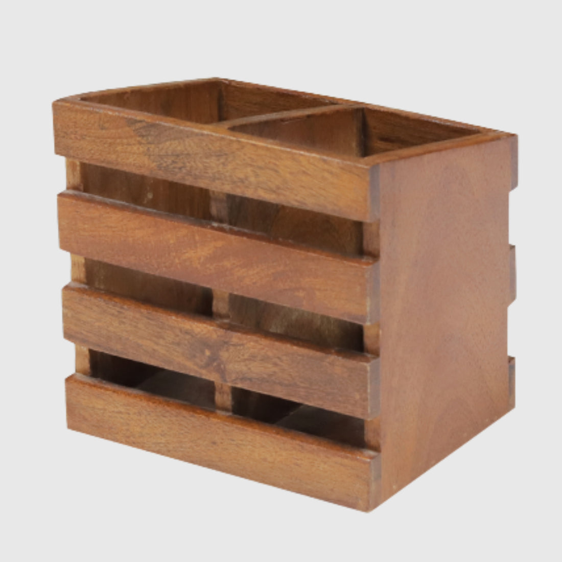 Slotted Wooden Multi-Utility Organizer