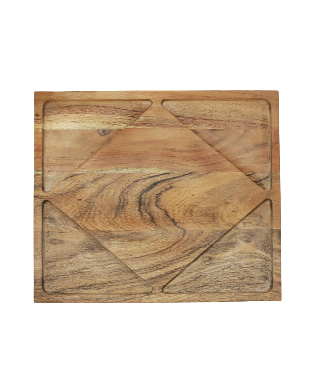 Geometric Acacia Wooden Cutting Board