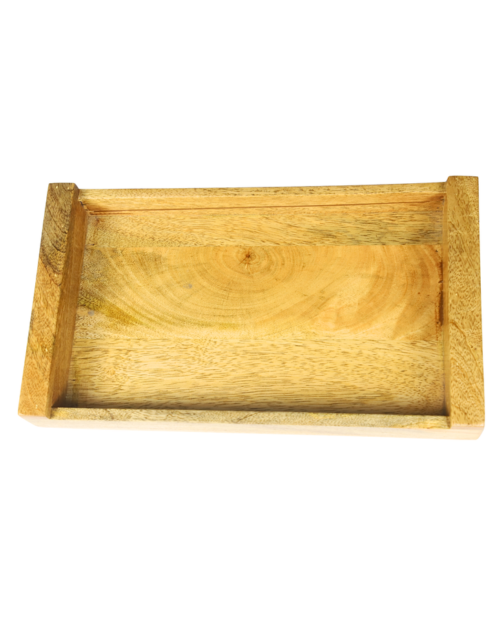 Minimalist Wooden Serving Tray with Handles