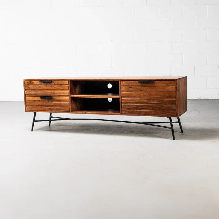 Wood Silo Acacia TV Unit