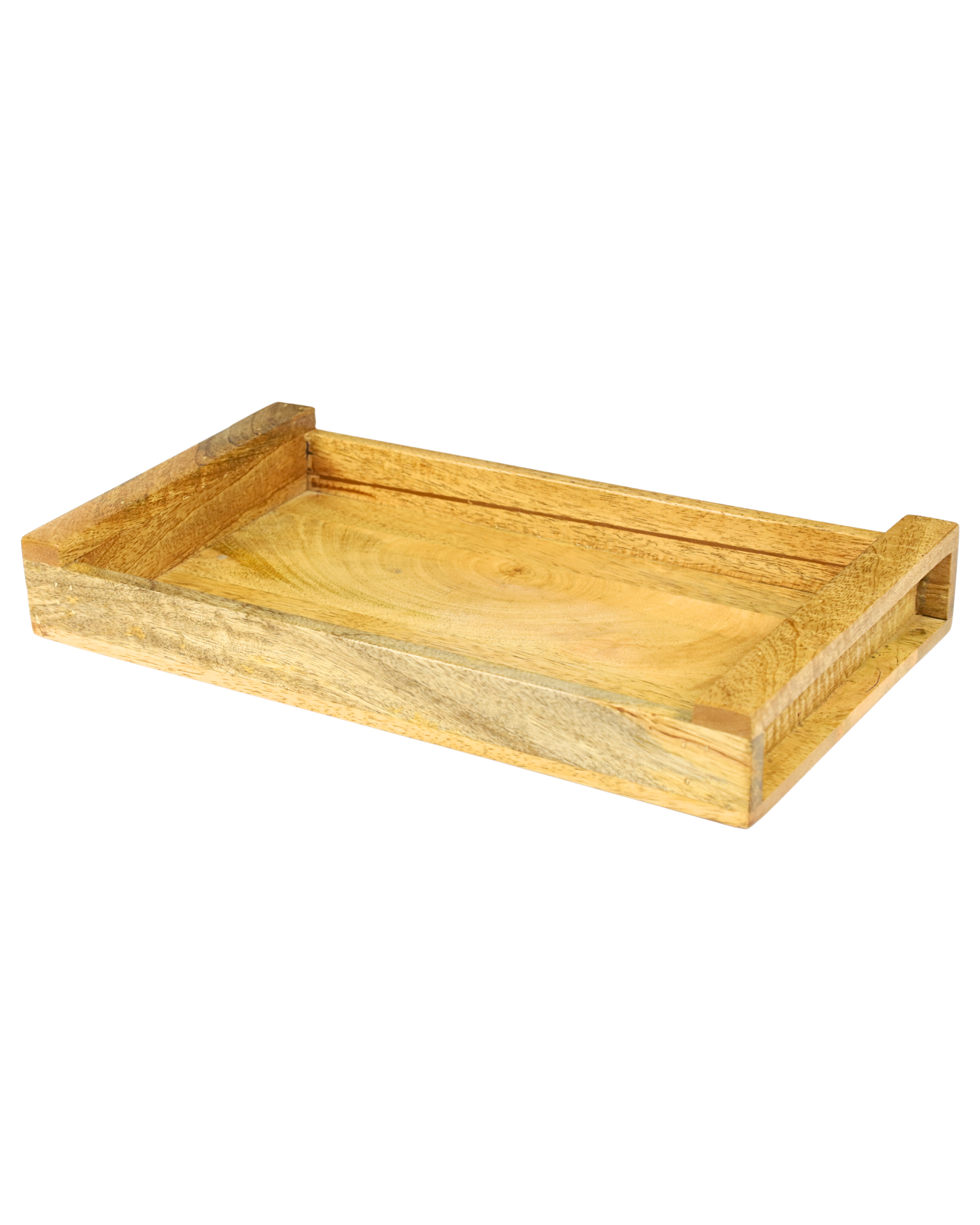 Minimalist Wooden Serving Tray with Handles