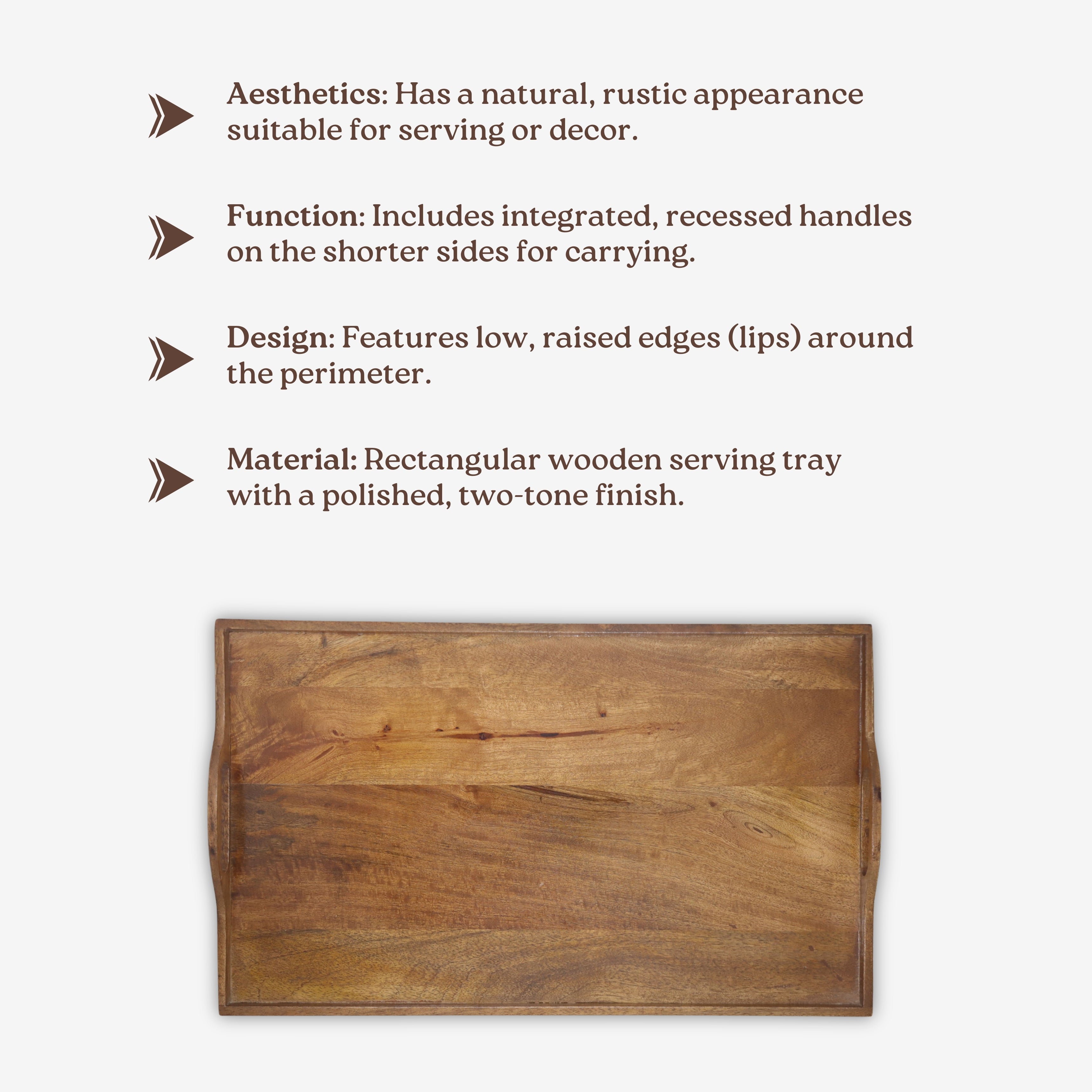 Wooden Bed Tray Table: Folding Breakfast & Serving Tray