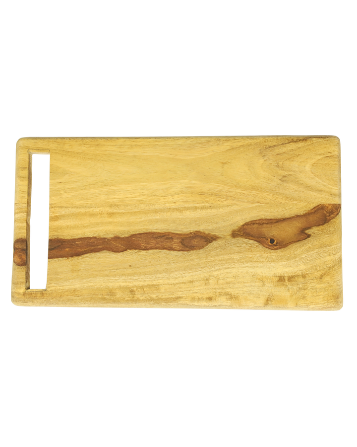 Rectangular Wooden Chopping Board with Handle Slot