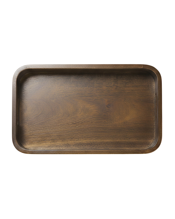 Minimalist Rounded Edge Wooden Serving Trays – Set of 3