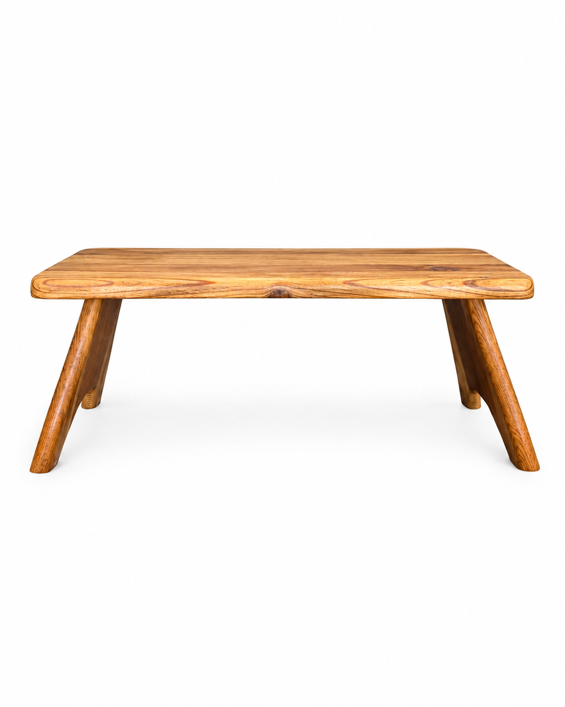 Rustic Natural Wood Low laptop Table