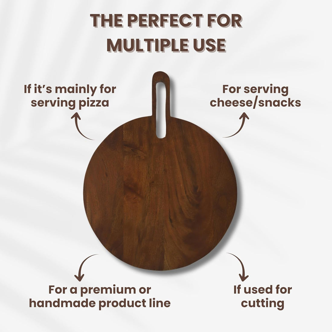 Rustic Round Wooden Serving Platter