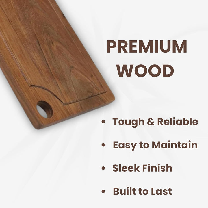 Rustic Solid Wood Chopping Board