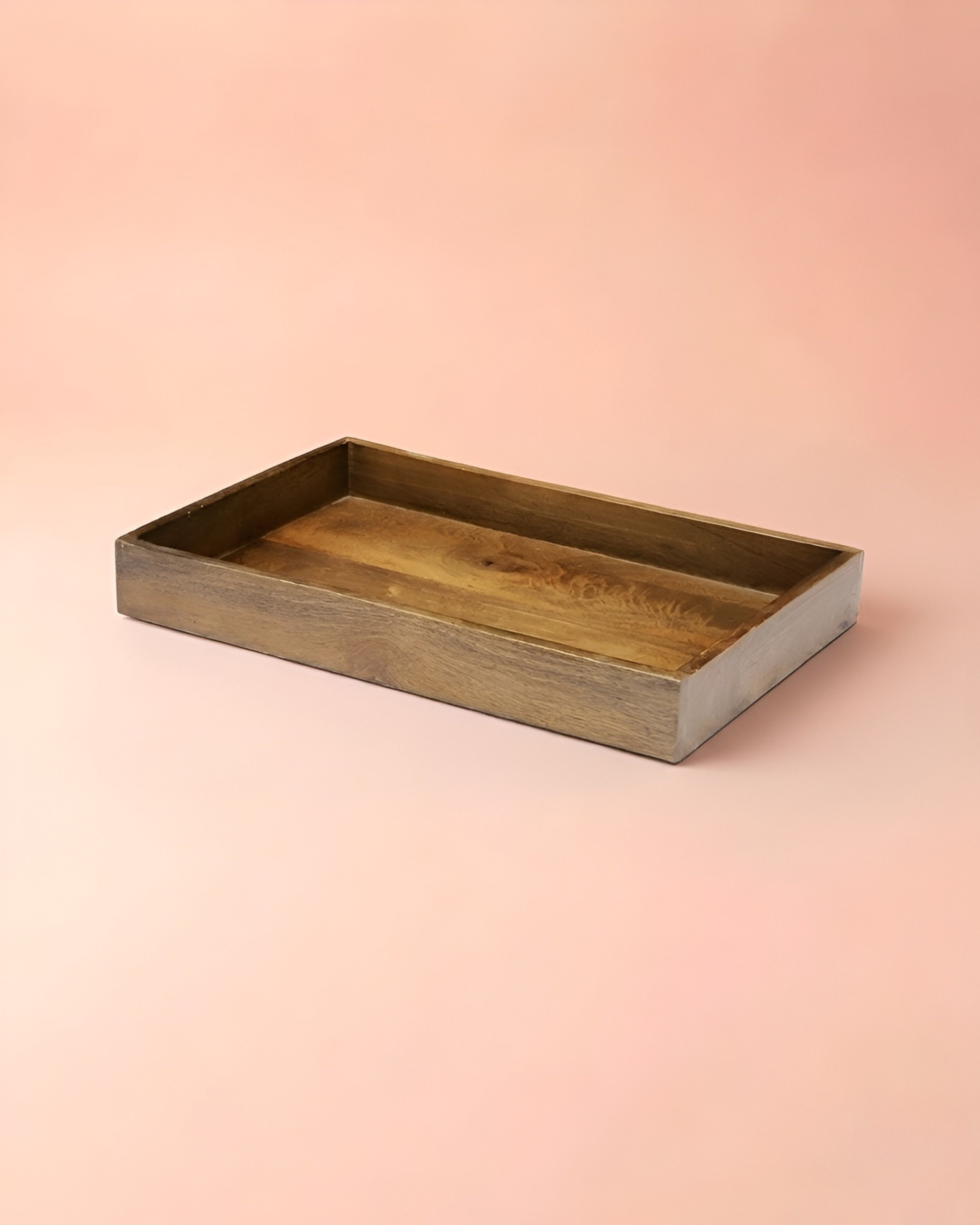 Minimal Wooden Serving Tray: Classic Simplicity with Natural Finish