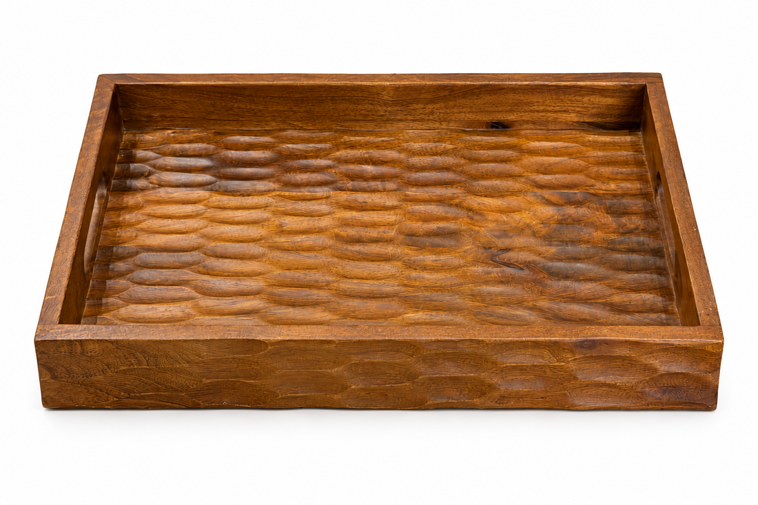 Rustic Handcrafted Wooden Serving Tray