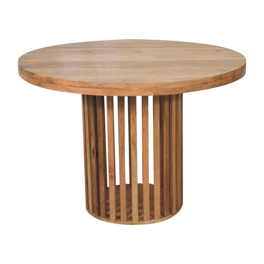 Wood Silo Round Dining Table