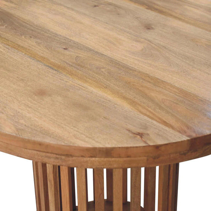 Wood Silo Round Dining Table