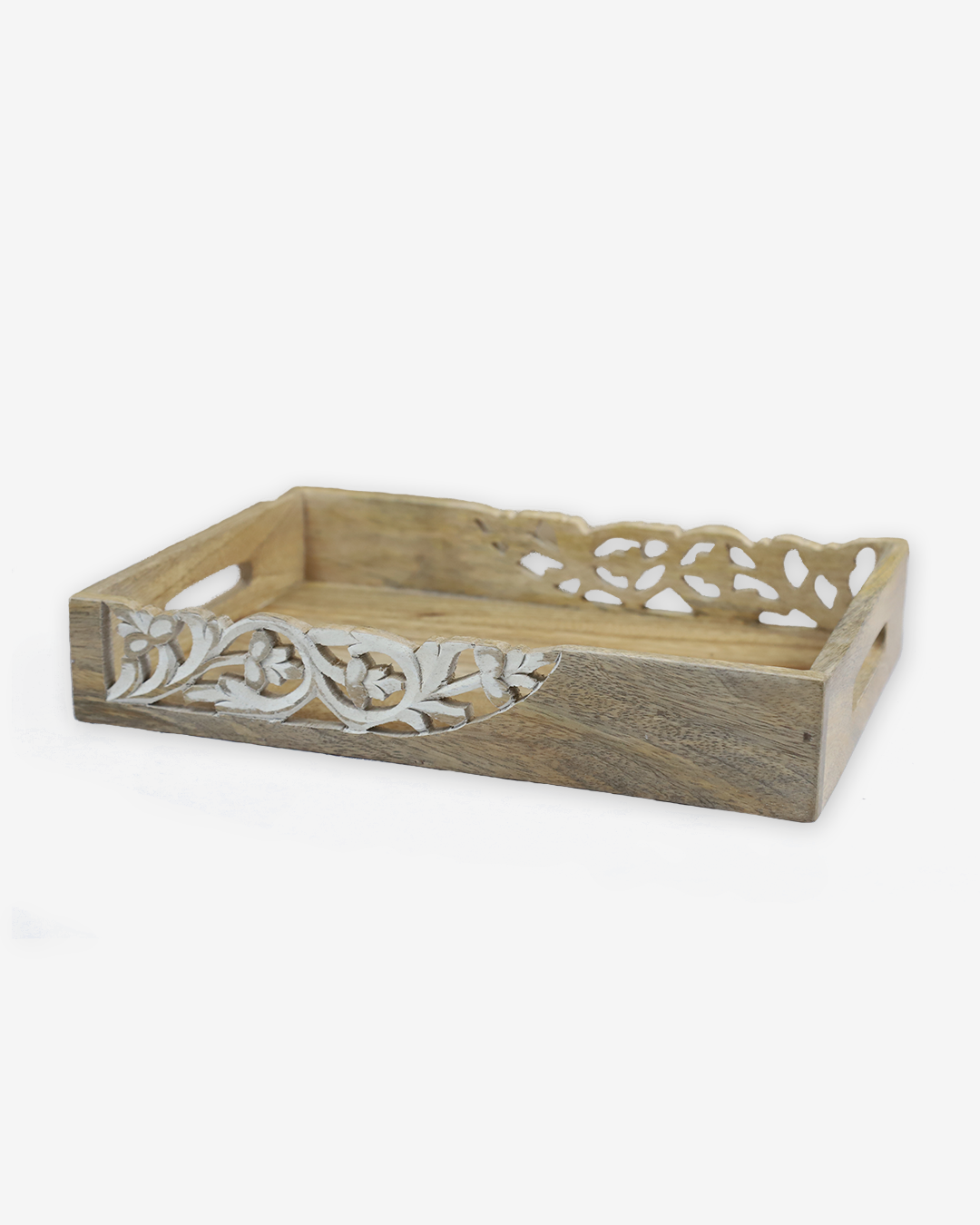 The Artisanal Carved Mango Wood Serving Tray