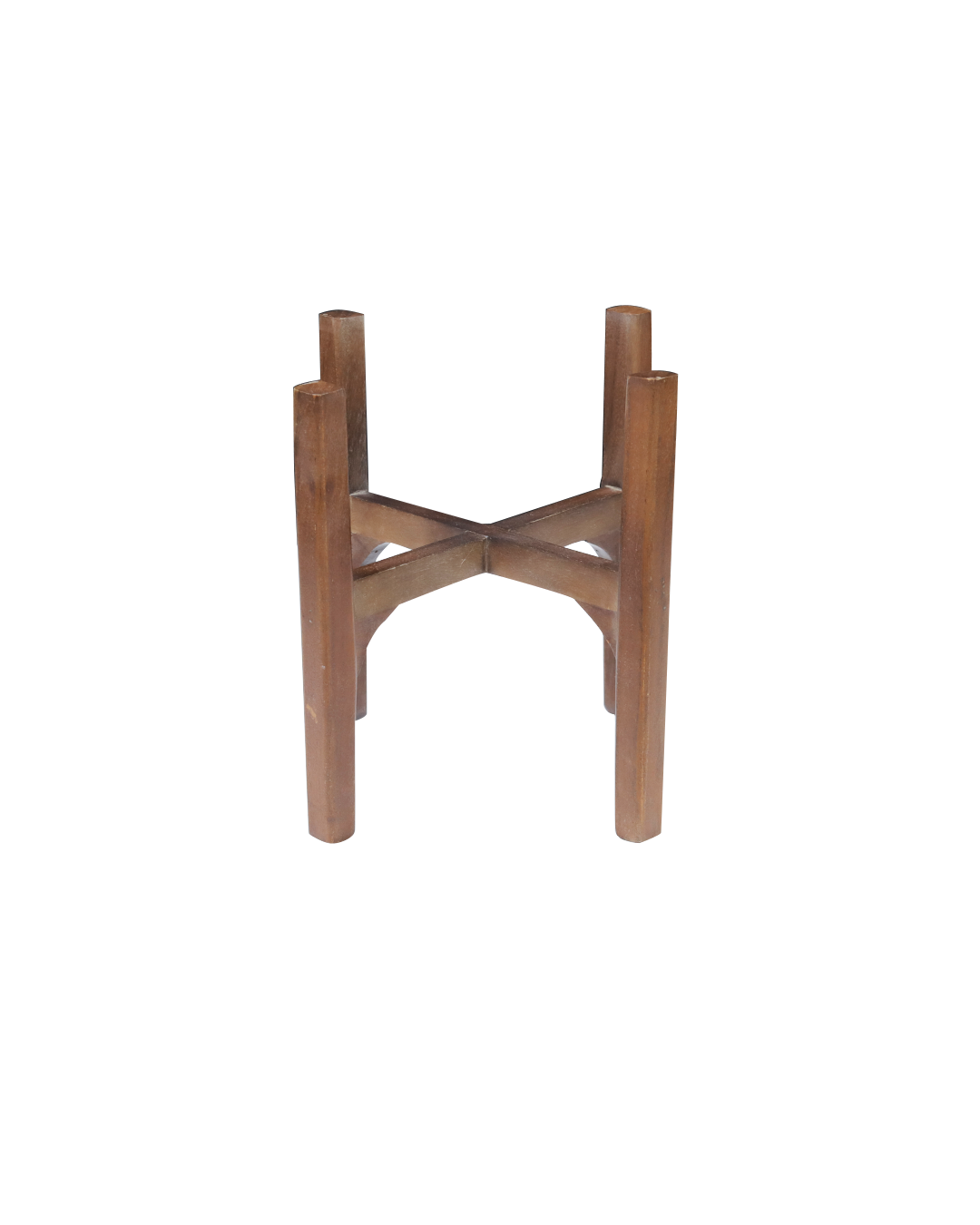 Mid-Century Modern Wooden Flower Pot Stand