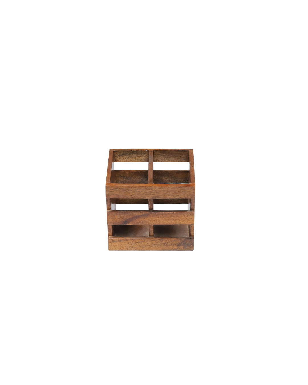 Slotted Wooden Multi-Utility Organizer