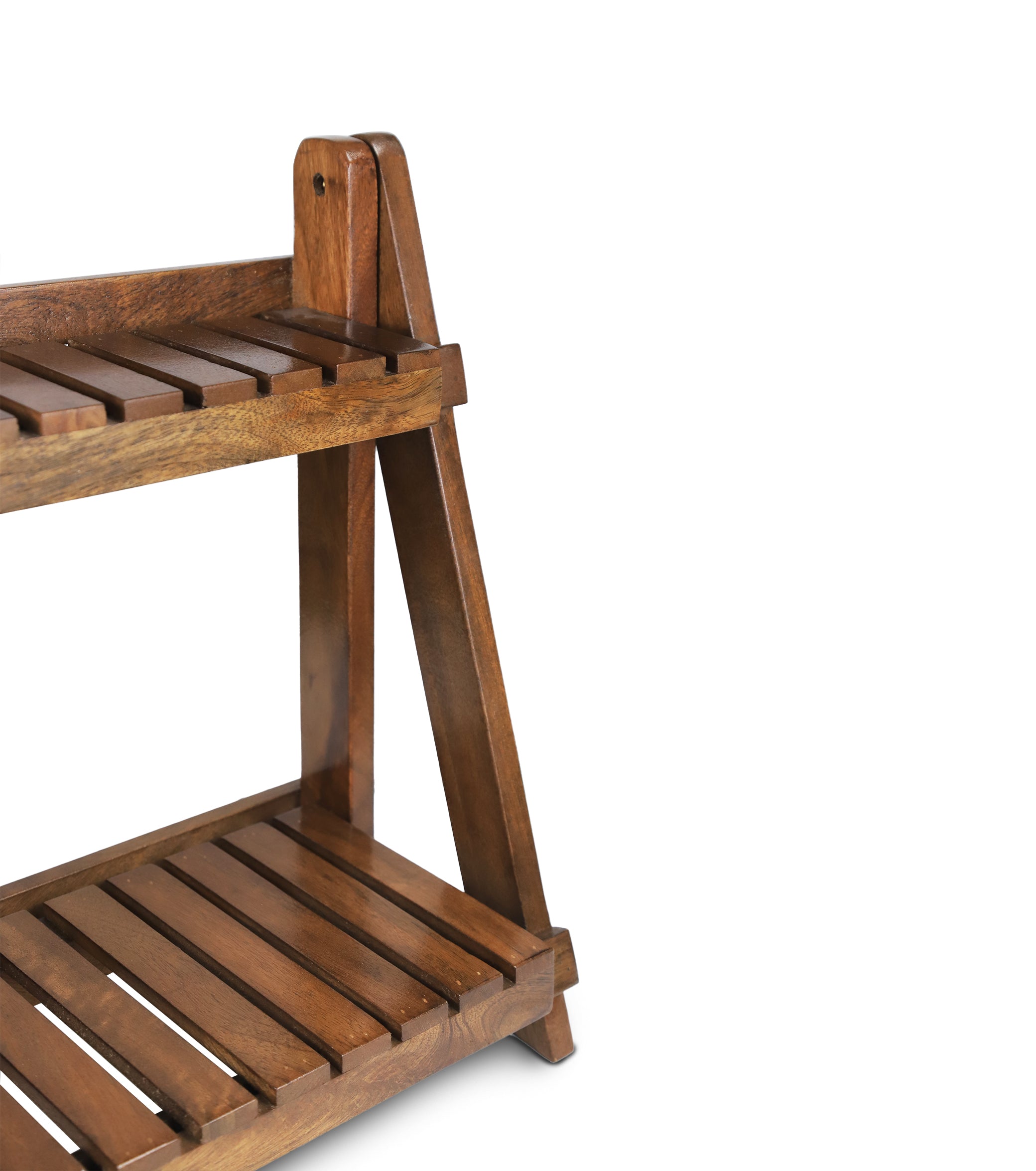 Wooden Foldable Rack: Compact Elegance for Smart Storage