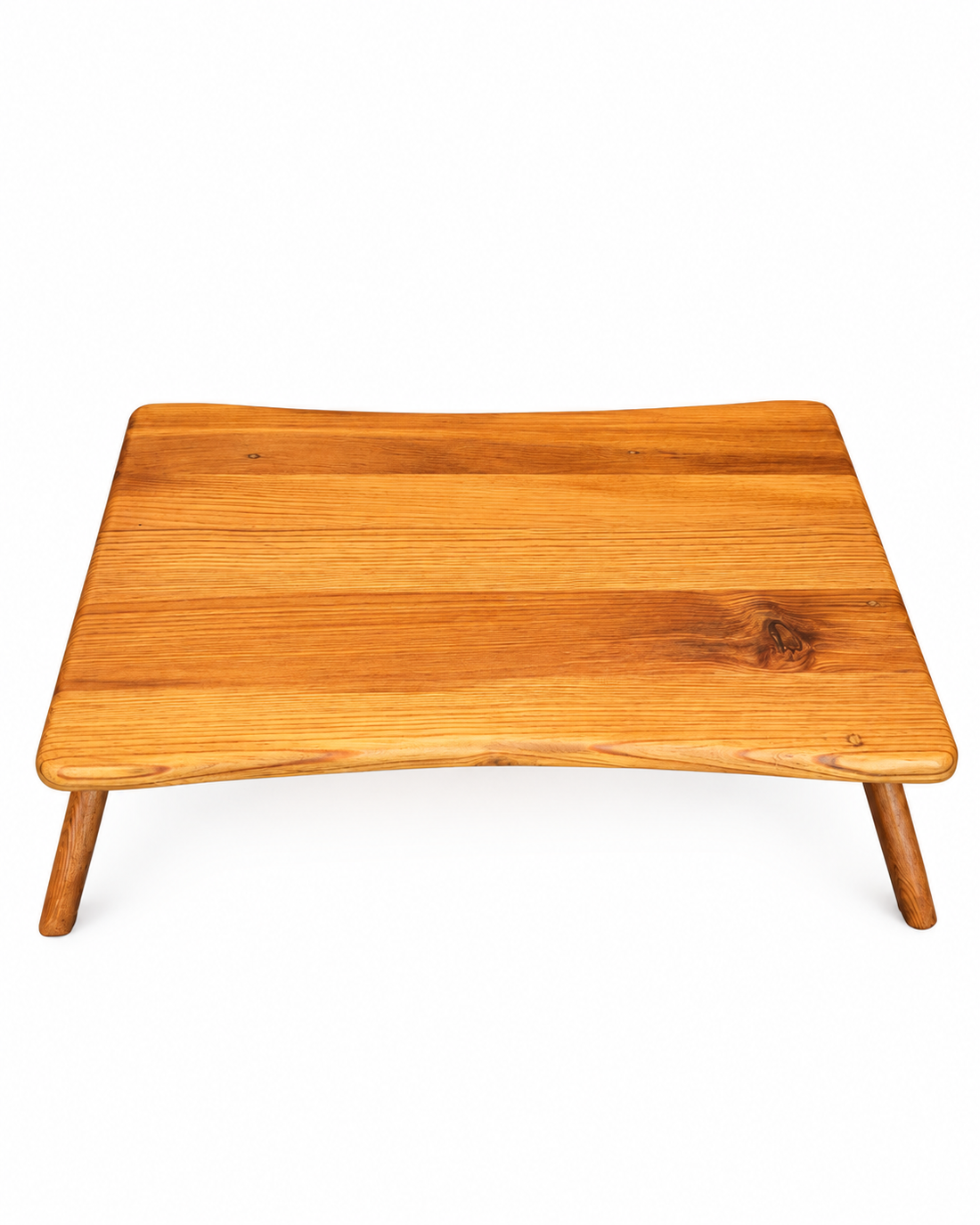 Rustic Natural Wood Low laptop Table